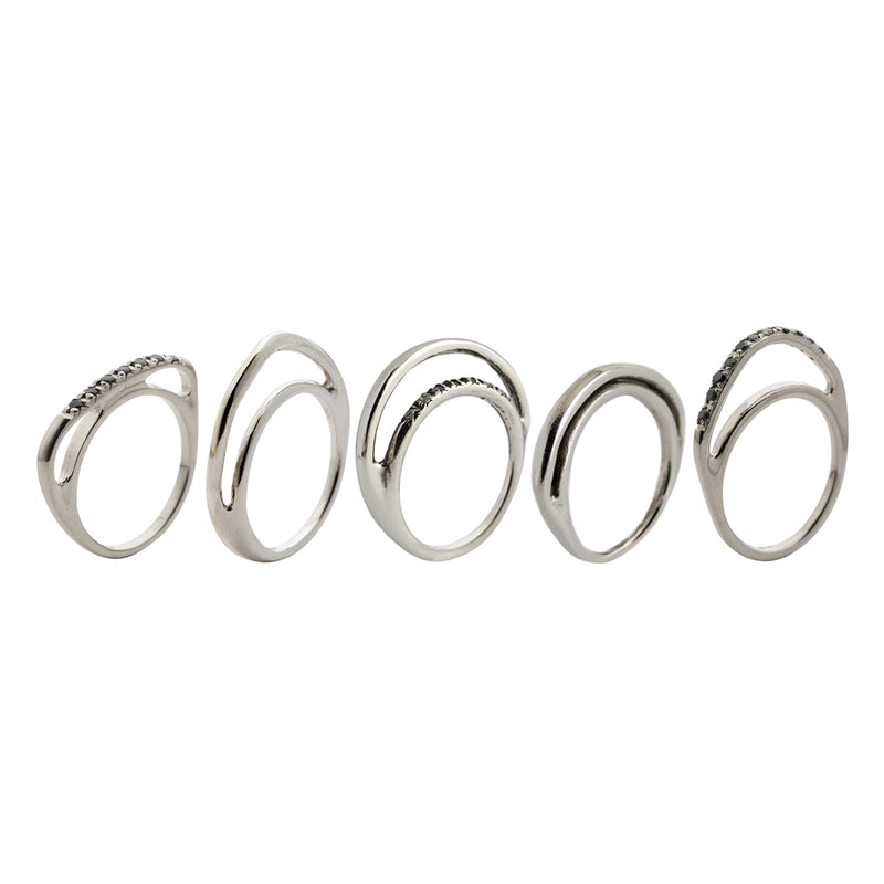 TWO-TONE GOLD-COLORED MULTI-STRAIN NECKLACE