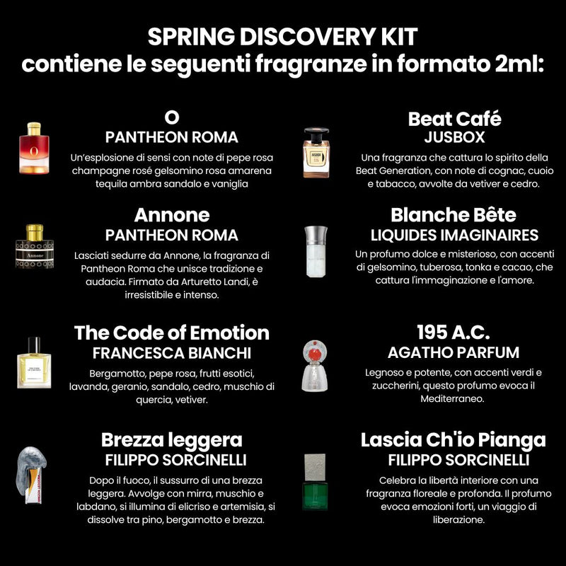 Spring LOK Discovery Kit - 8 Fragranze Iconiche per la primavera