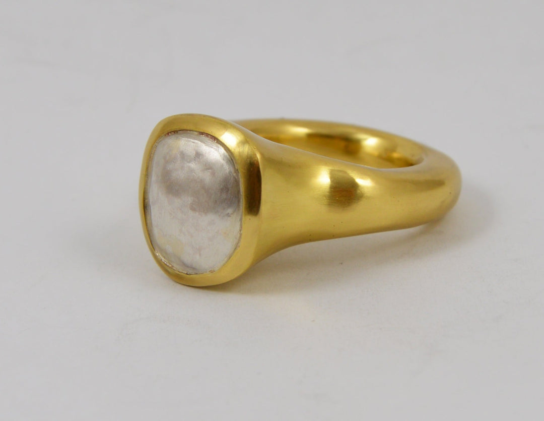 Visa Cu Ring in Silver and Copper