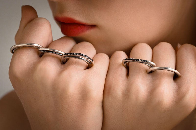 TWO-TONE GOLD-COLORED MULTI-STRAIN NECKLACE