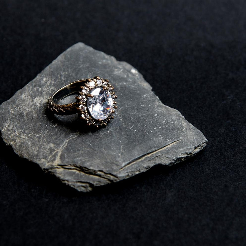 Anello Margherita e foglie
