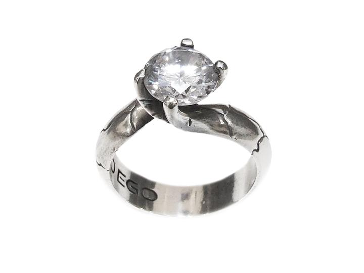 Smooth Solitaire Ring
